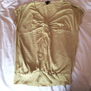 Twisted yellow Top from Ann Taylor